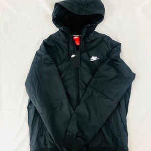 Nike Large Windbreaker Black Jacket NEW